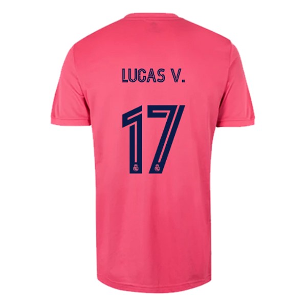 Camiseta Real Madrid Segunda equipo NO.17 Lucas V. 2020-2021 Rosa